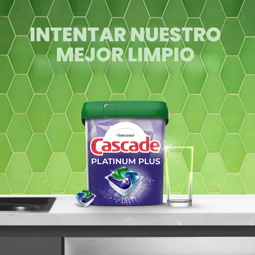 Miniatura 6 de Detergente en polvo Cascade Complete para lavaplatos, aroma fresco, 75 oz, blanco