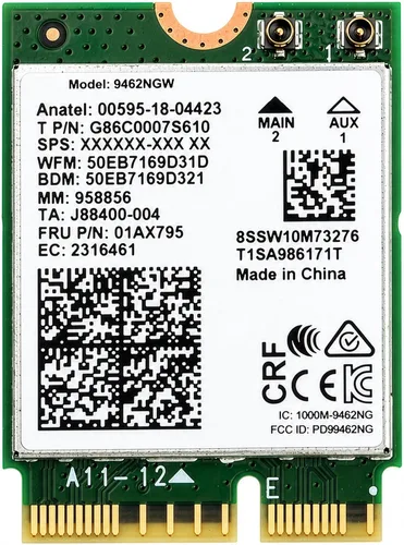 Miniatura 20 de Serie Killer para Intel AX1690i WiFi 6E Adaptador de juegos Actualización de AX411 Tarjeta WiFi CNVio2 M.2 WiFi de alta velocidad de 3.0 Gbps