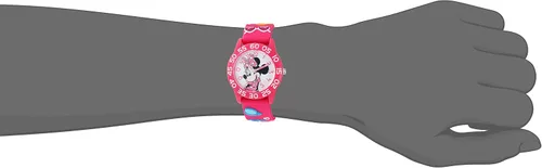 Miniatura 2 de Disney Minnie Mouse - Reloj analógico de cuarzo 3D para niños, Rosado