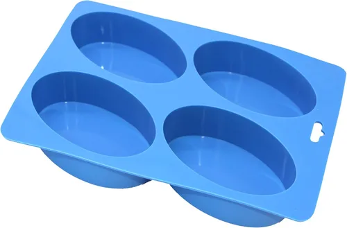 Miniatura 7 de X-Haibei Barra de loción de jabón básica ovalada grande para suministros caseros, 4 cavidades, 4.5 onzas por celda, acabado brillante, resistente