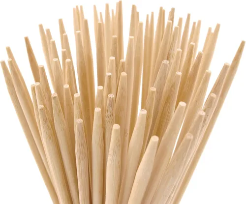 Miniatura 2 de BambooMN - 5mm Semi-Point Multipurpose Tornado Potato Bamboo Skewers - 15" (38cm) - 100 Pieces