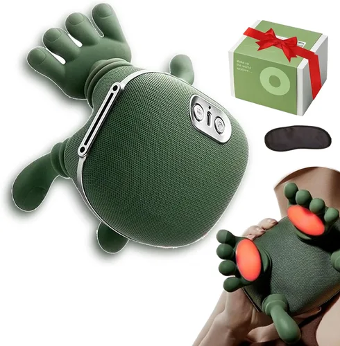 Handiva Massager-Handiva Electrlc Masajeador cervical de cuello con calefacción, escaleno y relajación de hombros que parece una mano (verde musgo)