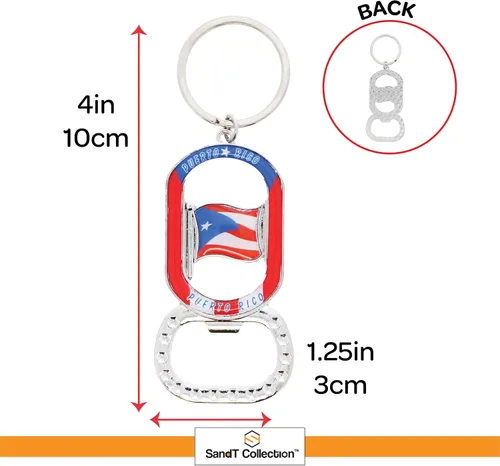 Miniatura 3 de Porto Rico - Llavero abridor de botellas - Set de 3 - Bandera