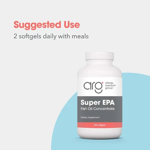 Miniatura 6 de Allergy Research Group - Super EPA - Aceite de pescado Omega 3, anchoas de origen sostenible - 200 cápsulas blandas