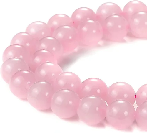 Miniatura 24 de Cuentas de ónix negro BEADNOVA con cuentas de cristal natural, piedras preciosas, redondas, sueltas, curativas de energía con cordón elástico de 01)