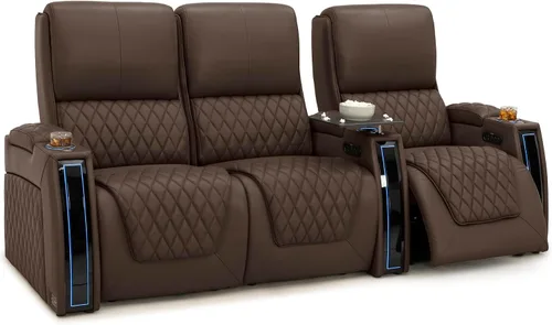 Miniatura 53 de Seatcraft Apex Zero-Gravity CoolZero - Asiento de cine en casa de cuero italiano, reposacabezas eléctrico, lumbar eléctrico, reclinable eléctrico