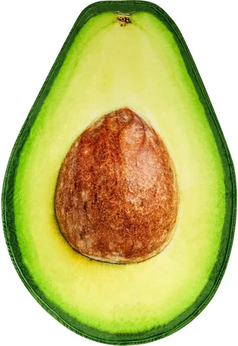 Vessia - Manta de lana con diseño de aguacate (verde), manta graciosa y realista de comida para adultos y niños, 300 GSM, manta novedosa con frutas