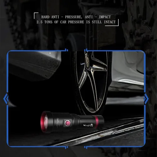 Miniatura 4 de WINDFIRE Linterna de buceo, 5000 lúmenes, luz de buceo súper brillante, 3 modos, IPX8 impermeable, linterna subacuática, linterna de buceo