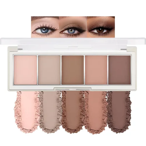 Miniatura 17 de Erinde Paleta de maquillaje de sombra de ojos de 9 colores con purpurina y lavanda brillante y mate, violeta, malva, púrpura oscura, plateado