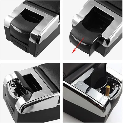 Miniatura 6 de Compatible con caja de reposabrazos de cuero para consola central de automóvil, SUZUKI SX4 2008 2009 2010 2011 2012 2013 2014 2015 2016 2017