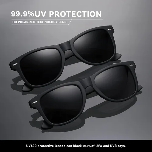Miniatura 20 de Lentes de sol polarizados para mujer y hombre, lentes de sol a la moda, para conducir, pescar, bloqueo UV, protección UV400
