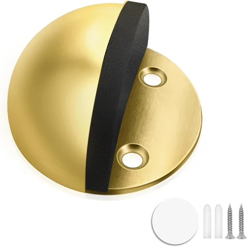 Miniatura 9 de Tope de puerta adhesivo sin necesidad de perforación, tope de puerta para piso, protector de puerta de goma, protector de pared, color blanco