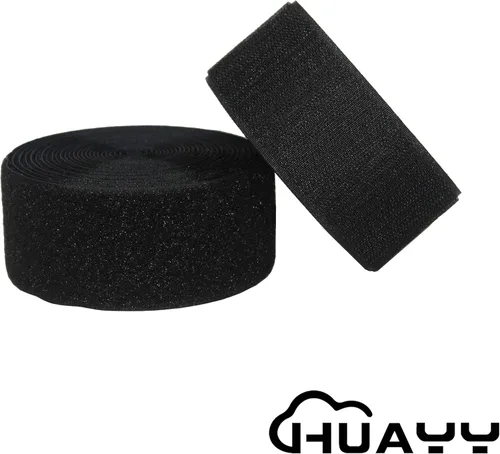 Miniatura 3 de HUAYY Velcro en tejido para coser, sin adhesivos, fabricado en nailon, 2 pulgadas de ancho x 5 yardas de largo, negro (2in x 5yd)
