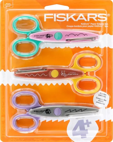 Miniatura 8 de Tijeras Fiskars Kidzors Paper Edgers - Tijeras decorativas para papel, cartulina y manualidades, para manualidades y suministros escolares, 5