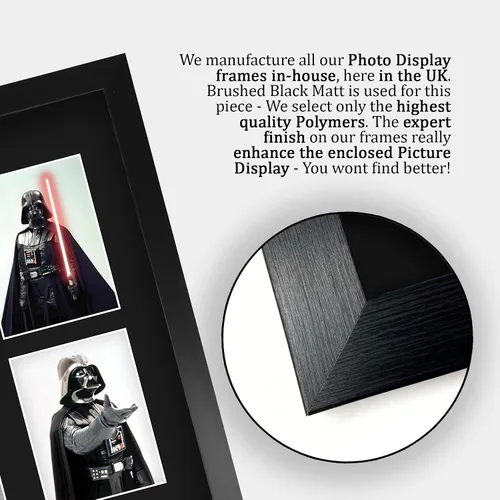 Miniatura 6 de HWC Trading Dave Prowse & James Earl Jones Star Wars Darth Vader 40 x 30 cm (A3) Regalos Impresos con Autógrafo Firmado Presentación para Fans