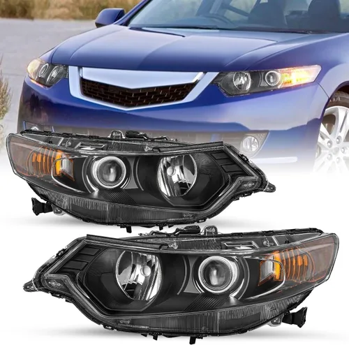 Miniatura 10 de SOCKIR - Para Acura TSX 2009-2014 [modelo HID/Xenón/Balastro de fábrica] Conjunto de faros delanteros de proyector Par de reemplazo