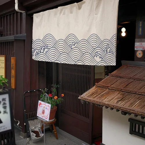 Miniatura 9 de Konsilsa Cortina japonesa Noren, letrero de restaurante japonés de sushi, decoración de puerta, cortina para restaurante, sushi, decoración del G