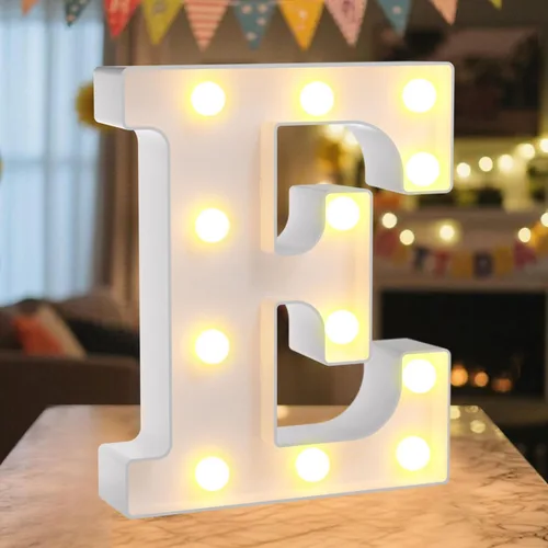 Miniatura 64 de Letrero de números con luz LED de marquesina, letrero de números de cumpleaños iluminado para decoración de fiesta de cumpleaños, pared de bar
