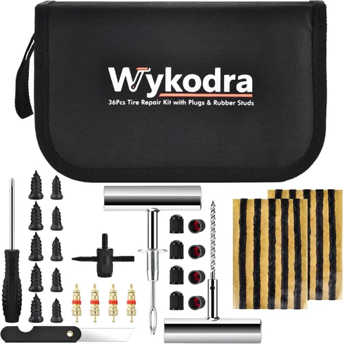 Kit de reparación de neumáticos, kit de enchufe de neumáticos, clavo de reparación de neumáticos de goma, reparación profesional de neumáticos