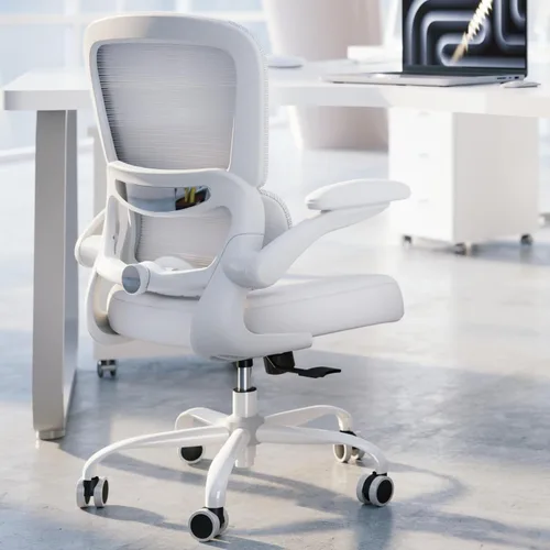 Silla de oficina – Silla de escritorio ergonómica con soporte lumbar ajustable, silla de computadora de malla, silla ejecutiva para oficina en casa,