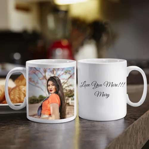 Miniatura 5 de Taza de café personalizada con foto de 11 oz en ambos lados, taza personalizada con tu imagen, logotipo, texto, regalos personalizados para mamá