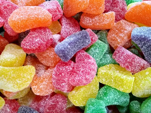 Miniatura 5 de Rebanadas de frutas surtidas – 2 libras de rebanadas de limón fresco delicioso dulce lijado de limón, cereza, fresa, naranja y lima