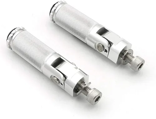 Miniatura 8 de Estriberas de freno para palanca de cambios de motocicleta con agujero de 0.236 in, pedal universal para retrasos, color negro