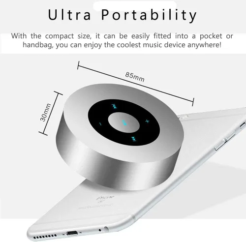 Miniatura 5 de Altavoz Bluetooth LED Smart Touch Play/Altavoces inalámbricos portátiles con sonido HD / 12 horas de reproducción/Bluetooth 5.0 / TF Card Support