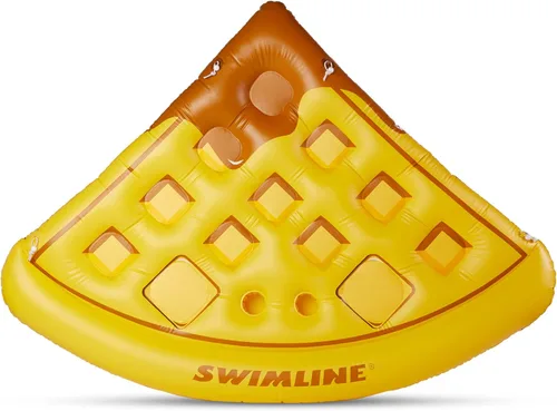 Miniatura 2 de Swimline Salón inflable de gofres para piscina, marrón, talla única