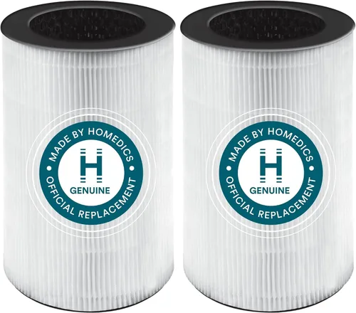 Miniatura 10 de Homedics TotalClean - Filtro de repuesto para purificador de aire tipo HEPA de 360 grados, funciona con purificadores de aire Homedics AP-T10-BK
