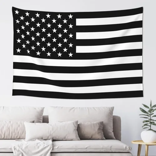 Miniatura 10 de JUHIOPOI Tapiz retro con bandera americana, decoración de pared, tapiz de arte para colgar en la pared, tapiz de pared para dormitorio, sala