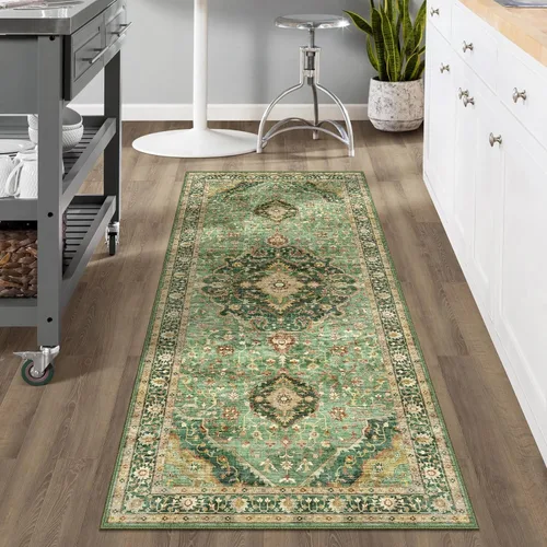 Miniatura 58 de Alfombras de área de 5 x 8 pies para dormitorio, alfombra lavable de 5 x 8, alfombra vintage grande, antideslizante, alfombra bohemia para sala
