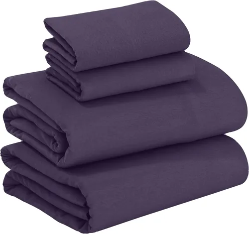 Miniatura 21 de RUVANTI Juego de sábanas de franela 100% algodón tamaño matrimonial - 4 piezas, cálidas, suaves y transpirables, con bolsillo profundo, ropa de cama