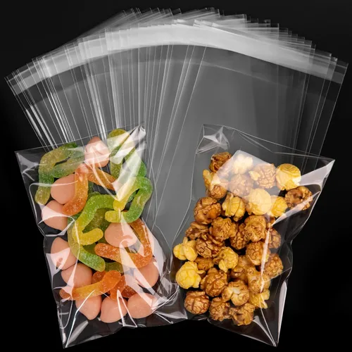 240 bolsas de celofán transparentes de 4 x 6 pulgadas, bolsas de celofán resellables para embalaje de golosinas, dulces, almacenamiento de pequeñas
