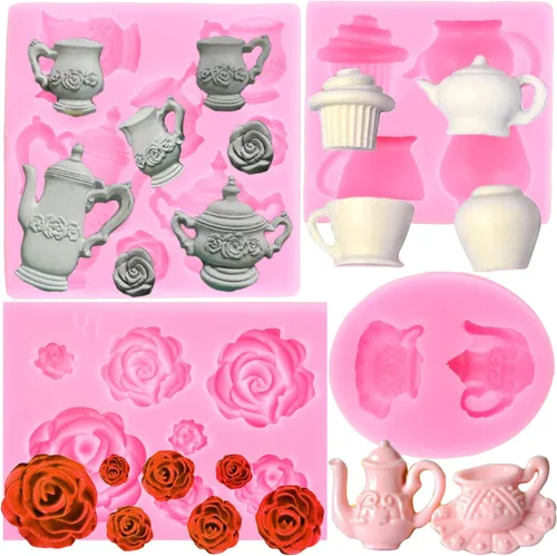 Miniatura 10 de Mujiang Mini molde de silicona para paletas de helado de verano, para decoración de pasteles de cumpleaños, cupcakes, caramelo, arcilla, chocolate