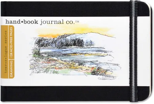Miniatura 27 de Libro de Dibujo, Diario de Viaje, Gran Retrato 10-1/2 x 8-1/4, Diario de Artista Verde Cadmio