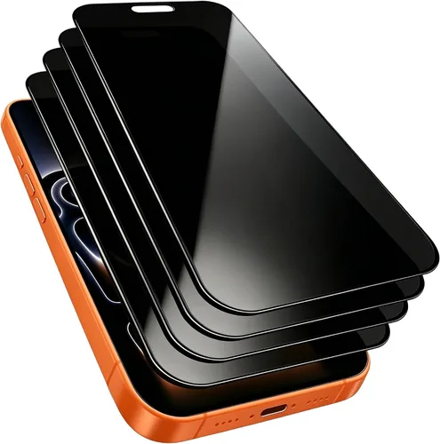 Miniatura 9 de Paquete de 4 protectores de pantalla de privacidad para iPhone 16 Pro Max de 6.9 pulgadas, vidrio templado para iPhone 16 ProMax, marco de luz