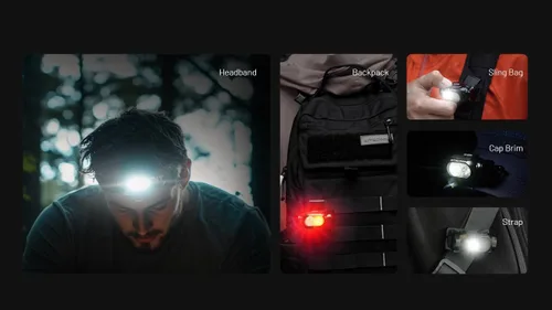 Miniatura 6 de Nitecore HA11 - Linterna frontal de campamento, 240 lúmenes, ultra ligera, utiliza 1 batería AA con clip multiusos (diadema de correa)