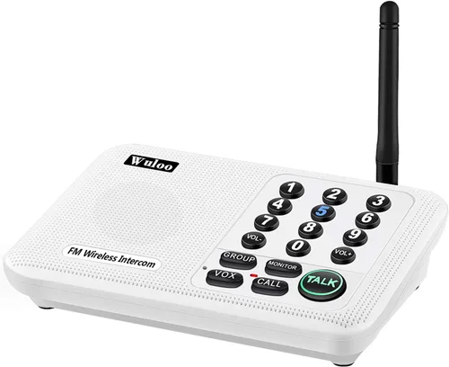 Miniatura 12 de Ampliable para Wuloo Intercomunicadores inalámbricos para el hogar 5280 pies Rango 10 canales 3 Código