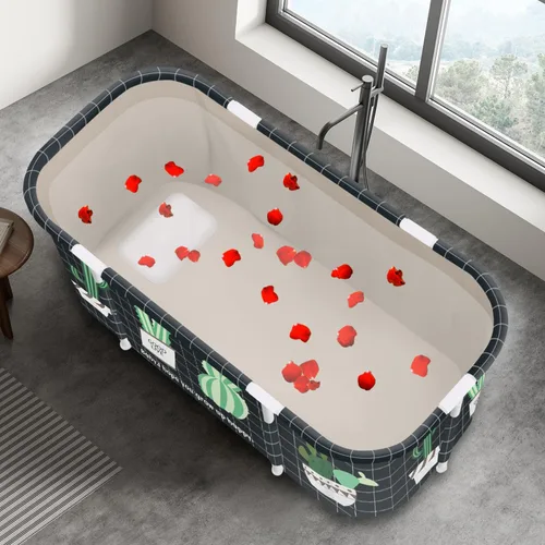 Miniatura 6 de Bañera Plegable Portátil, Bañera de Remojo Plegable para Adultos, Bañeras Independientes, Bañera de Agua Caliente, Baño de Hielo, Bañera SPA