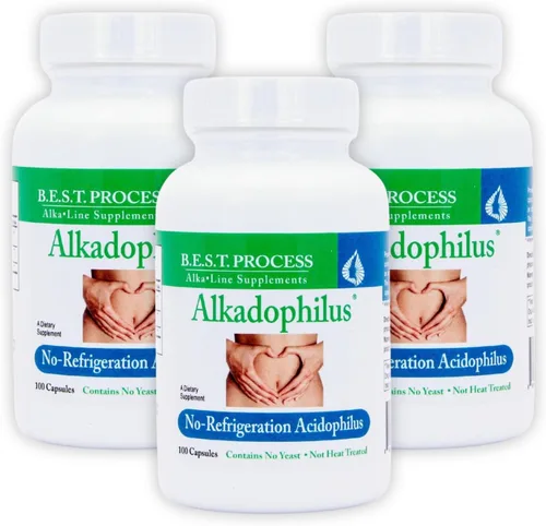 Miniatura 7 de Alkadophilus Best Process Alkaline — Suplemento digestivo probiótico y prebiótico sin refrigeración — 1.5 mil millones de UFC de bacterias buenas