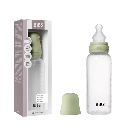 Miniatura 10 de BIBS Biberón para bebé 5 oz / 150 ml de goma natural de látex con pezón - Anti-cólico, libre de BPA, pezón redondo, flujo lento, ligero y fácil