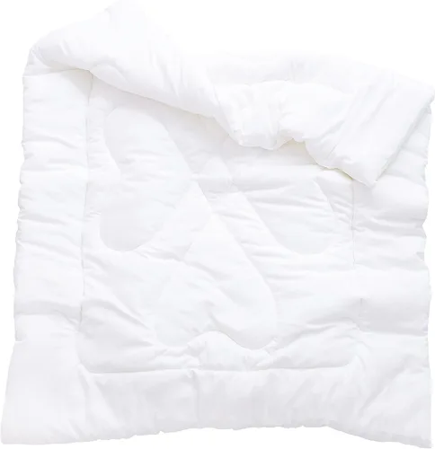 J-pinno Edredón blanco alternativo para niños y niñas, relleno de edredón ligero para verano, lavable a máquina (47 x 59 pulgadas, blanco, 1.3