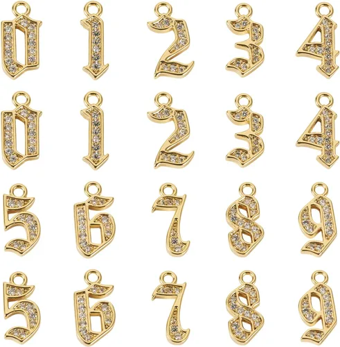 Miniatura 14 de Cheriswelry 10 dijes milagrosos de latón de oro de 18 quilates, circonita cúbica, para madre y maría, ovalados, de 0.51 a 0.79 pulgadas para Virgen