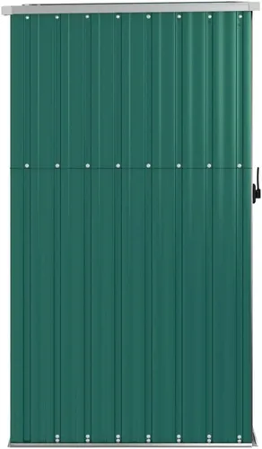 Miniatura 4 de vidaXL Cobertizo de almacenamiento de herramientas de jardín - Verde, 34.6"x35"x63.4" - Acero galvanizado