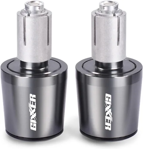 Miniatura 5 de Manillar de motocicleta para manubrio de peso final Puños tapa anti vibración Silder Plug para Suzuki Gixxer 150sf 250sf 155 accesorios (color negro)
