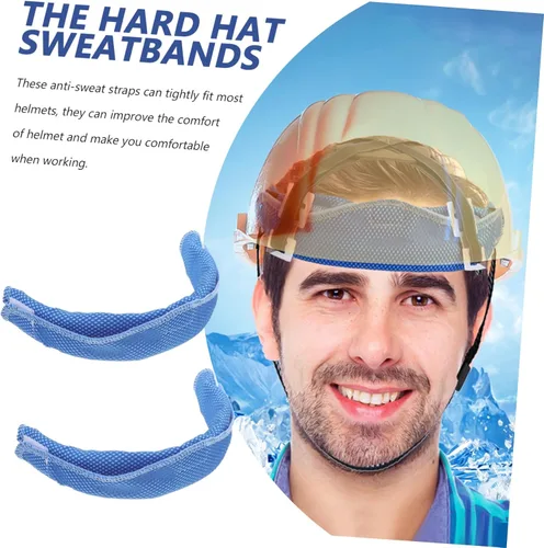 Miniatura 4 de Kisangel 2 unidades de bandas de sudor para casco de seguridad para hombre, bandas para el sudor, banda para el sudor de soldadura para refrescar