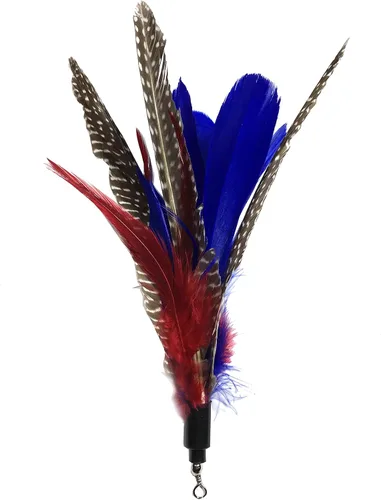 Miniatura 8 de Pet Fit for Life 7 piezas - Plus Bonus - Plumas de repuesto y peludo suave para varitas interactivas de juguete para gatos y gatitos..