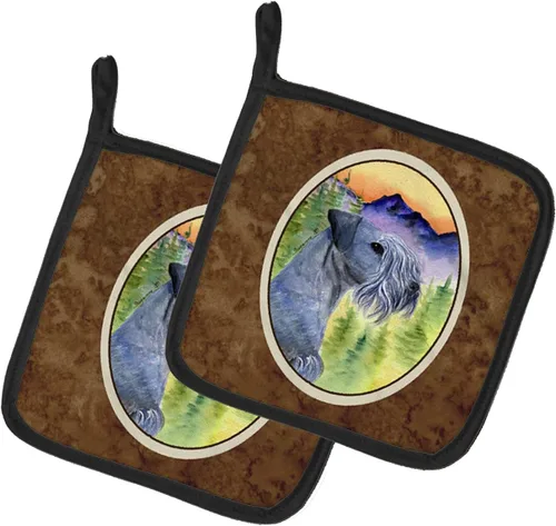 Miniatura 86 de Caroline's Treasures SS8617PTHD - Juego de soportes para ollas de cocina resistentes al calor, almohadillas calientes para horno para cocinar, Husky