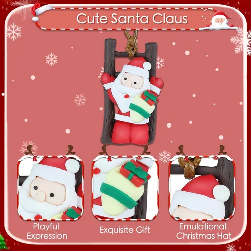 Miniatura 3 de Adorno colgante de pato oscilante de Navidad, accesorios para colgar en el automóvil, estética interior, decoración de habitación fresca, adorno